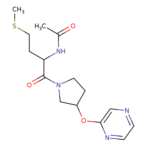 N-[4-(methylsulfanyl)-1-oxo-1-[3-(pyrazin-2-yloxy)pyrrolidin-1-yl]butan-2-yl]acetamide