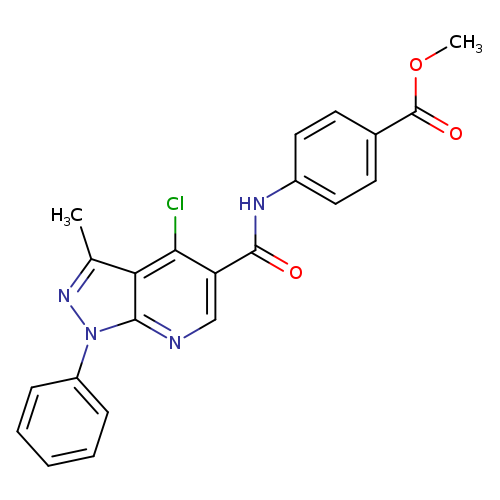 methyl 4-{4-chloro-3-methyl-1-phenyl-1H-pyrazolo[3,4-b]pyridine-5-amido}benzoate