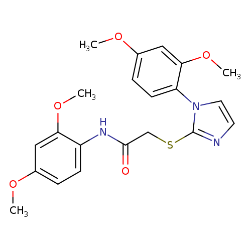 N-(2,4-dimethoxyphenyl)-2-{[1-(2,4-dimethoxyphenyl)-1H-imidazol-2-yl]sulfanyl}acetamide