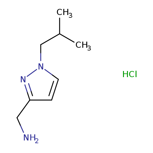 [1-(2-methylpropyl)-1H-pyrazol-3-yl]methanamine hydrochloride