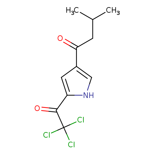 3-methyl-1-[5-(2,2,2-trichloroacetyl)-1H-pyrrol-3-yl]butan-1-one