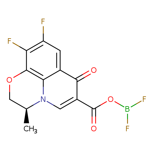 (S)-6-(((difluoroboryl)oxy)carbonyl)-9,10-difluoro-3-methyl-2H-[1,4]oxazino[2,3,4-ij]quinolin-7(3H)-one