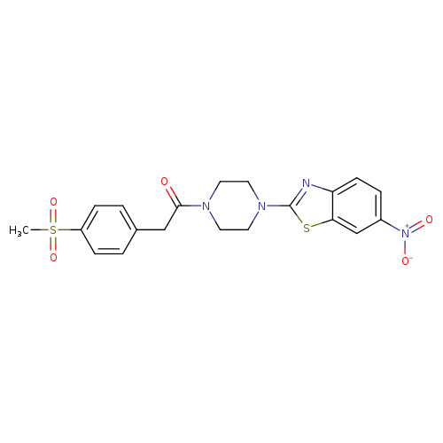 2-(4-methanesulfonylphenyl)-1-[4-(6-nitro-1,3-benzothiazol-2-yl)piperazin-1-yl]ethan-1-one
