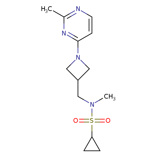 N-methyl-N-{[1-(2-methylpyrimidin-4-yl)azetidin-3-yl]methyl}cyclopropanesulfonamide