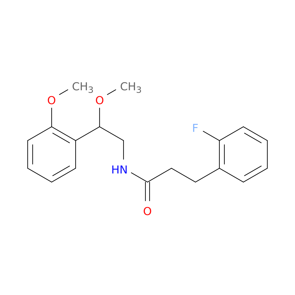 3-(2-fluorophenyl)-N-[2-methoxy-2-(2-methoxyphenyl)ethyl]propanamide