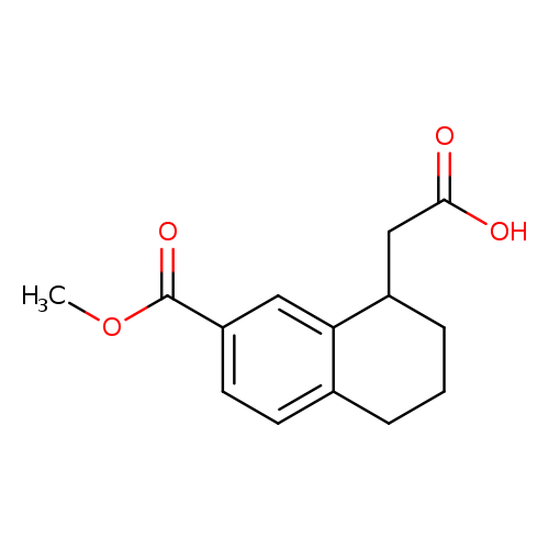 2-[7-(methoxycarbonyl)-1,2,3,4-tetrahydronaphthalen-1-yl]acetic acid