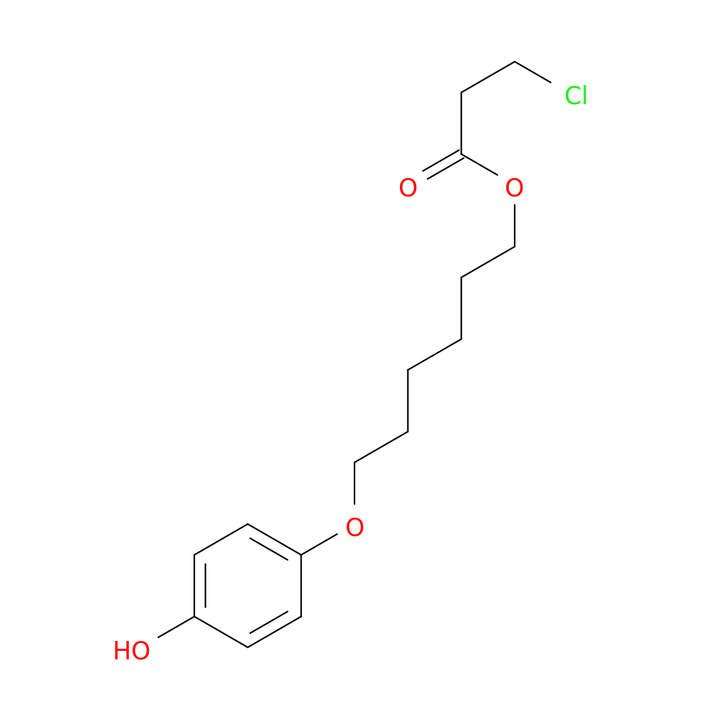 6-(4-Hydroxyphenoxy)hexyl 3-chloropropanoate