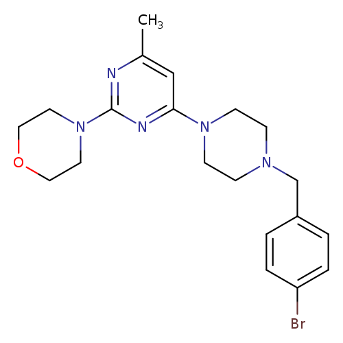 4-(4-{4-[(4-bromophenyl)methyl]piperazin-1-yl}-6-methylpyrimidin-2-yl)morpholine