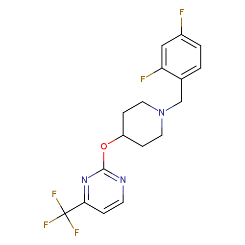 2-({1-[(2,4-difluorophenyl)methyl]piperidin-4-yl}oxy)-4-(trifluoromethyl)pyrimidine