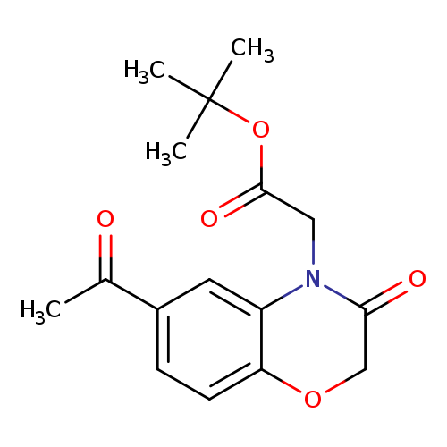 tert-butyl 2-(6-acetyl-3-oxo-3,4-dihydro-2H-1,4-benzoxazin-4-yl)acetate