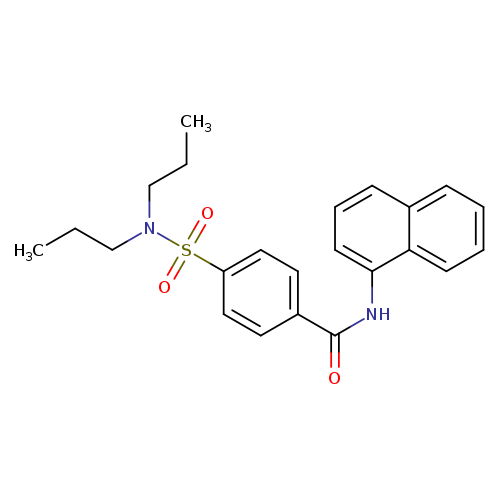4-(dipropylsulfamoyl)-N-(naphthalen-1-yl)benzamide