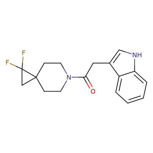 1-{1,1-difluoro-6-azaspiro[2.5]octan-6-yl}-2-(1H-indol-3-yl)ethan-1-one