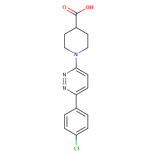 1-[6-(4-chlorophenyl)pyridazin-3-yl]piperidine-4-carboxylic acid