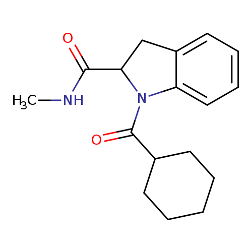 1-cyclohexanecarbonyl-N-methyl-2,3-dihydro-1H-indole-2-carboxamide