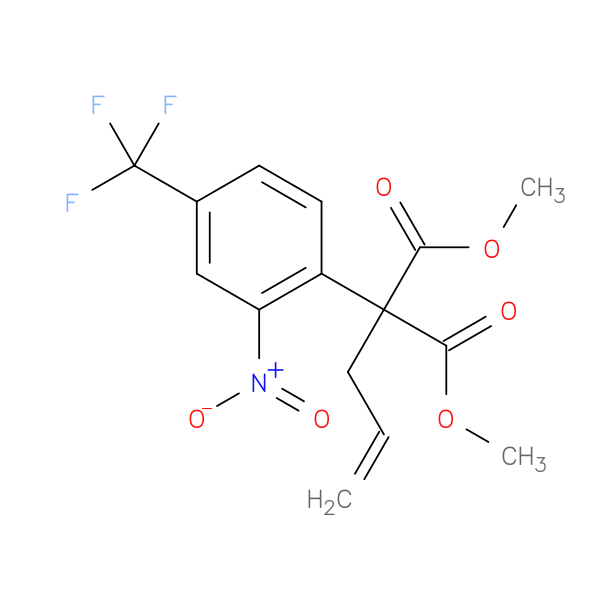 1,3-dimethyl 2-[2-nitro-4-(trifluoromethyl)phenyl]-2-(prop-2-en-1-yl)propanedioate