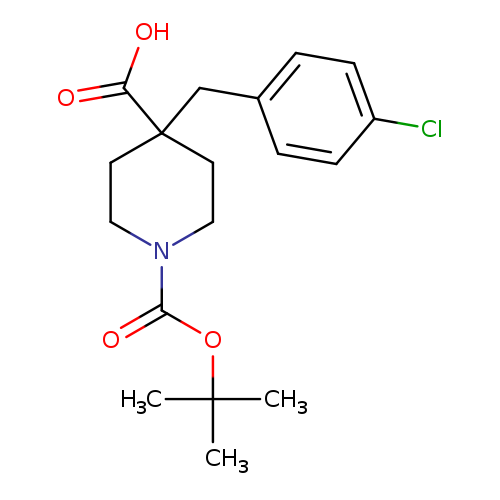 N-BOC-4-(4'-CHLORO) BENZYL-4-PIPERIDINE CARBOXYLIC ACID
