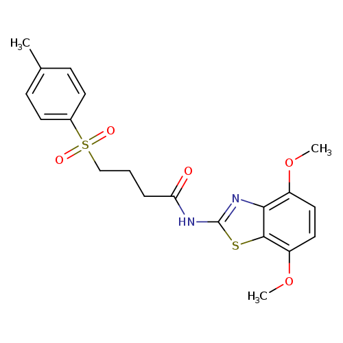 N-(4,7-dimethoxy-1,3-benzothiazol-2-yl)-4-(4-methylbenzenesulfonyl)butanamide