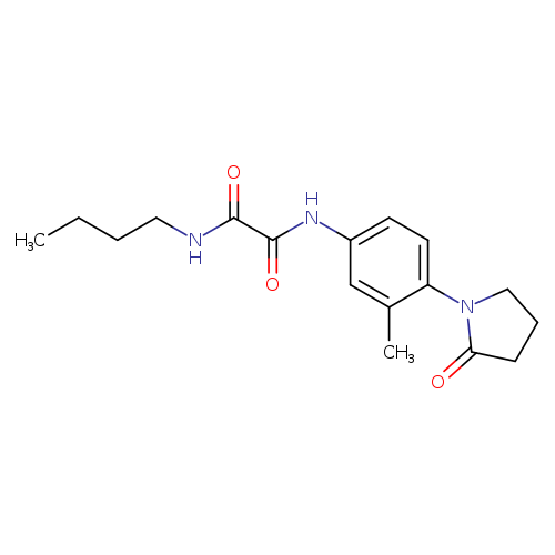 N-butyl-N'-[3-methyl-4-(2-oxopyrrolidin-1-yl)phenyl]ethanediamide