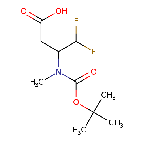 3-{[(tert-butoxy)carbonyl](methyl)amino}-4,4-difluorobutanoic acid