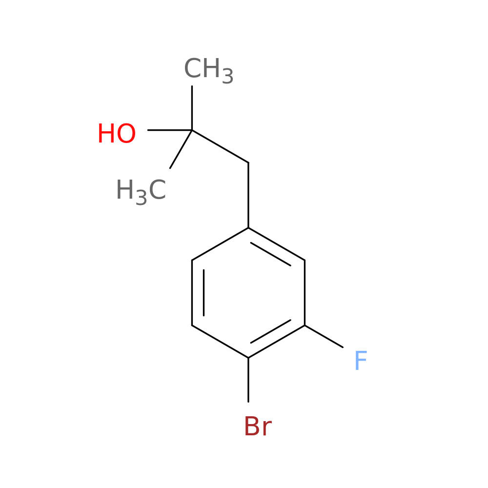 1-(4-Bromo-3-fluorophenyl)-2-methylpropan-2-ol