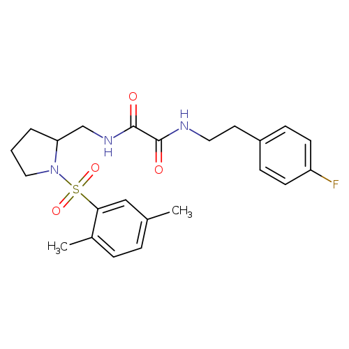 N-{[1-(2,5-dimethylbenzenesulfonyl)pyrrolidin-2-yl]methyl}-N'-[2-(4-fluorophenyl)ethyl]ethanediamide