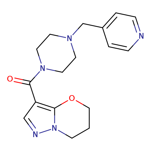 1-{5H,6H,7H-pyrazolo[3,2-b][1,3]oxazine-3-carbonyl}-4-[(pyridin-4-yl)methyl]piperazine