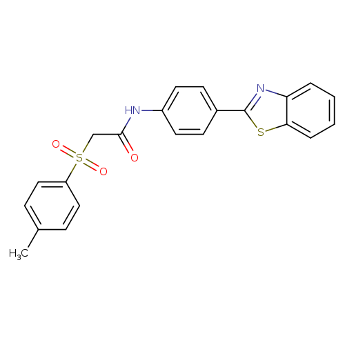 N-[4-(1,3-benzothiazol-2-yl)phenyl]-2-(4-methylbenzenesulfonyl)acetamide