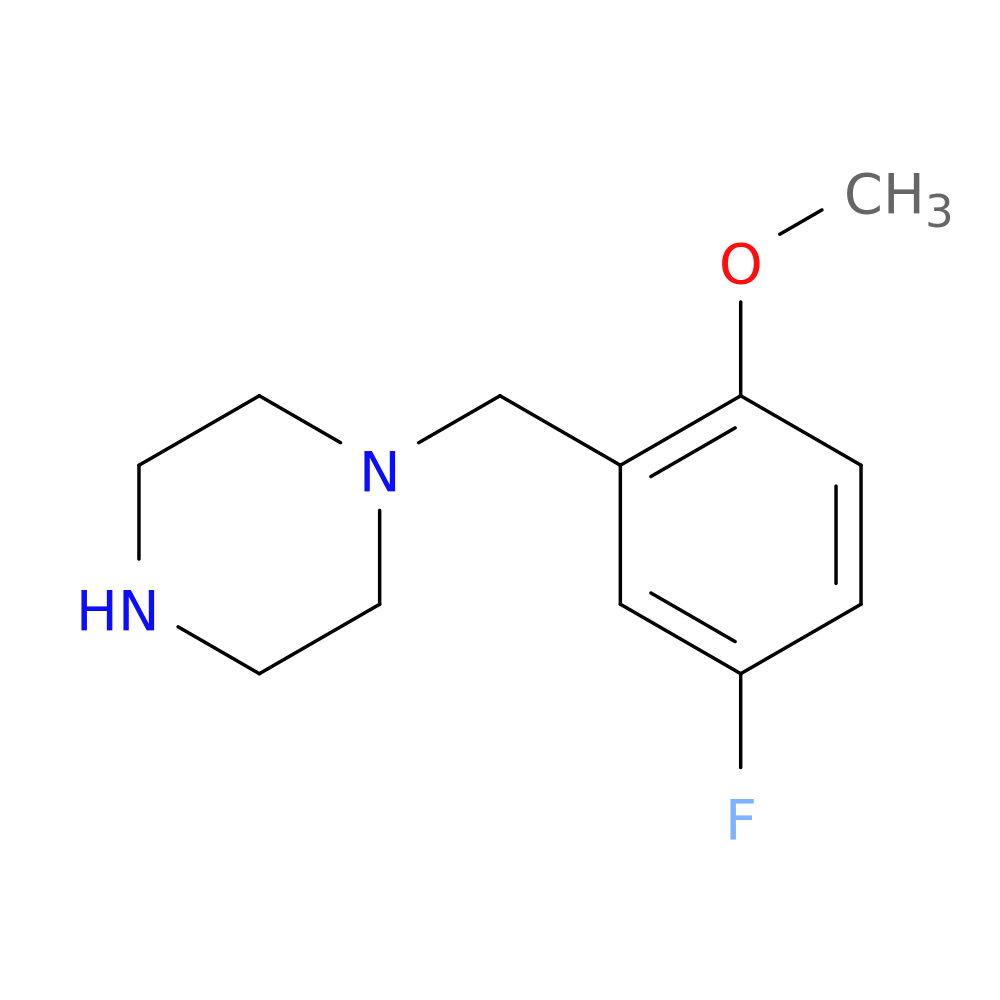 1-[(5-fluoro-2-methoxyphenyl)methyl]piperazine