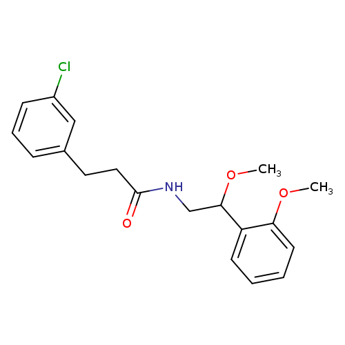 3-(3-chlorophenyl)-N-[2-methoxy-2-(2-methoxyphenyl)ethyl]propanamide