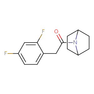 1-{7-azabicyclo[2.2.1]heptan-7-yl}-2-(2,4-difluorophenyl)ethan-1-one