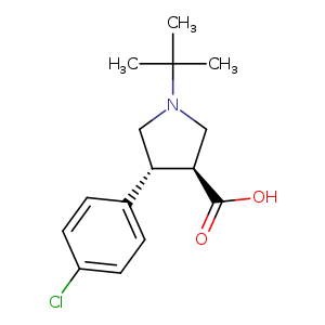 (3S,4R)-1-tert-butyl-4-(4-chlorophenyl)pyrrolidine-3-carboxylic acid