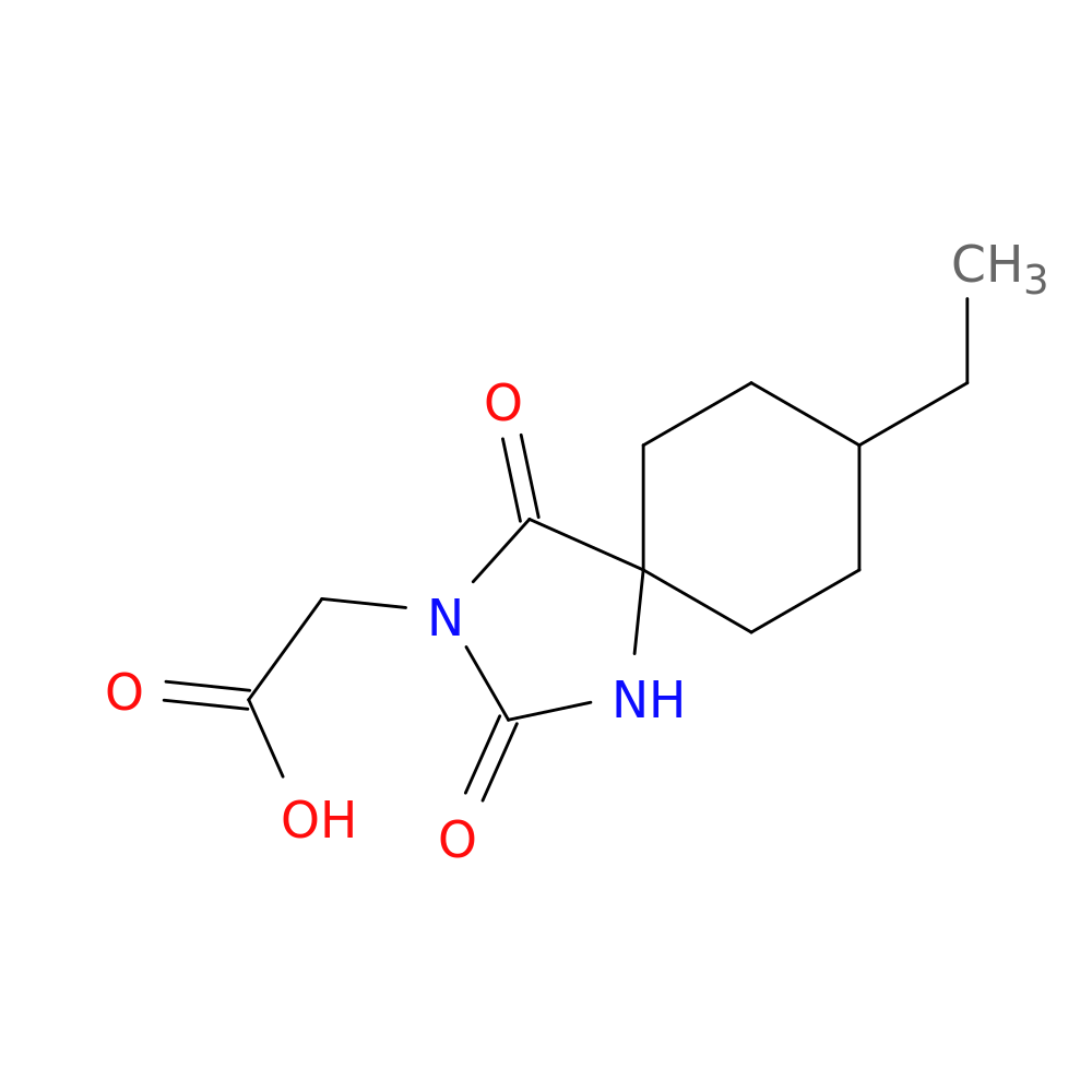 2-(8-Ethyl-2,4-dioxo-1,3-diazaspiro[4.5]decan-3-yl)acetic acid