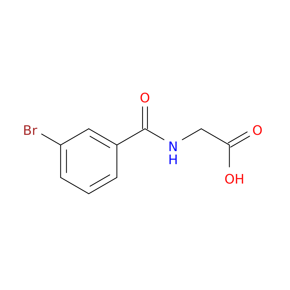 2-[(3-bromophenyl)formamido]acetic acid