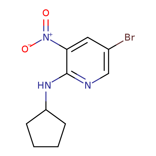 5-Bromo-2-cyclopentylamino-3-nitropyridine