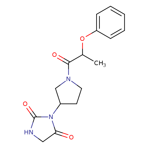 3-[1-(2-phenoxypropanoyl)pyrrolidin-3-yl]imidazolidine-2,4-dione