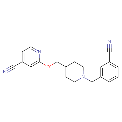 2-({1-[(3-cyanophenyl)methyl]piperidin-4-yl}methoxy)pyridine-4-carbonitrile