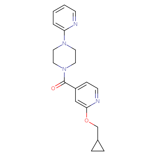 1-[2-(cyclopropylmethoxy)pyridine-4-carbonyl]-4-(pyridin-2-yl)piperazine