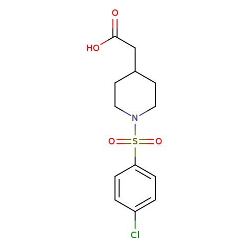 (1-[(4-Chlorophenyl)sulfonyl]piperidin-4-yl)acetic acid