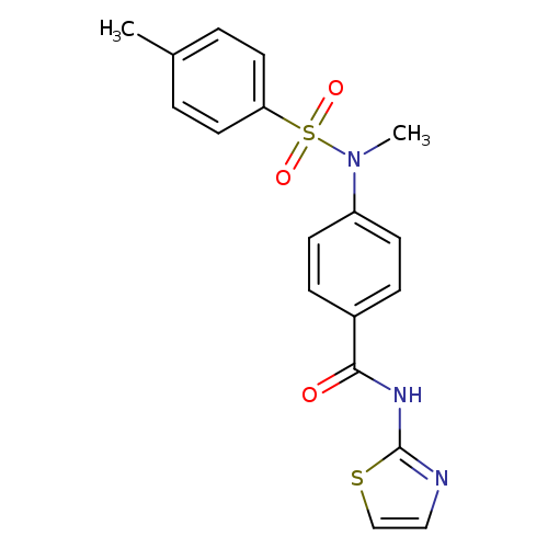 4-(N-methyl4-methylbenzenesulfonamido)-N-(1,3-thiazol-2-yl)benzamide
