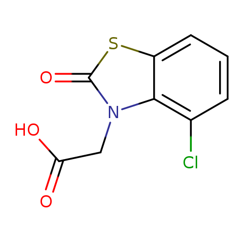 3(2H)-Benzothiazoleacetic acid, 4-chloro-2-oxo-