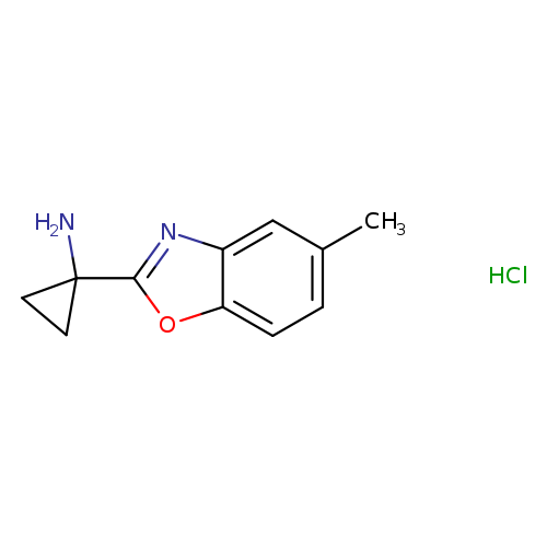 1-(5-methyl-1,3-benzoxazol-2-yl)cyclopropan-1-amine hydrochloride