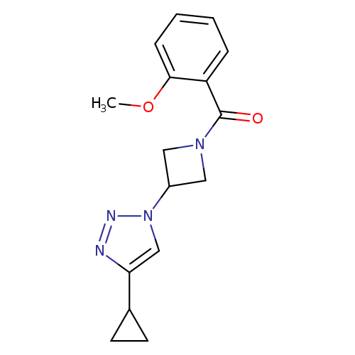 4-cyclopropyl-1-[1-(2-methoxybenzoyl)azetidin-3-yl]-1H-1,2,3-triazole