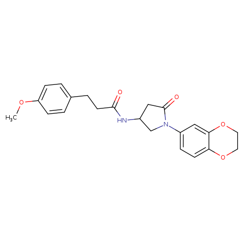 N-[1-(2,3-dihydro-1,4-benzodioxin-6-yl)-5-oxopyrrolidin-3-yl]-3-(4-methoxyphenyl)propanamide