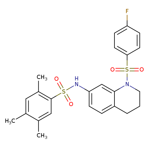N-[1-(4-fluorobenzenesulfonyl)-1,2,3,4-tetrahydroquinolin-7-yl]-2,4,5-trimethylbenzene-1-sulfonamide