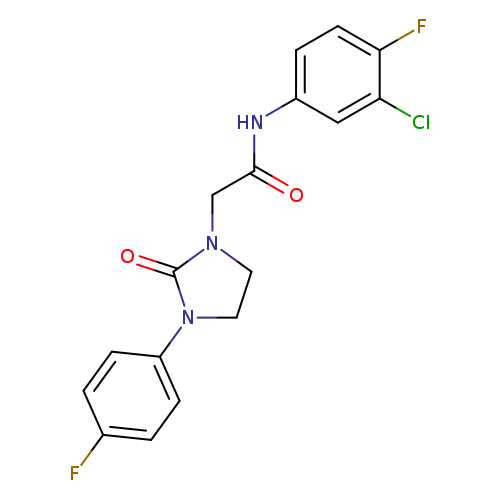 N-(3-chloro-4-fluorophenyl)-2-[3-(4-fluorophenyl)-2-oxoimidazolidin-1-yl]acetamide