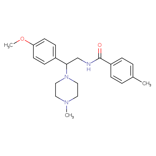 N-[2-(4-methoxyphenyl)-2-(4-methylpiperazin-1-yl)ethyl]-4-methylbenzamide