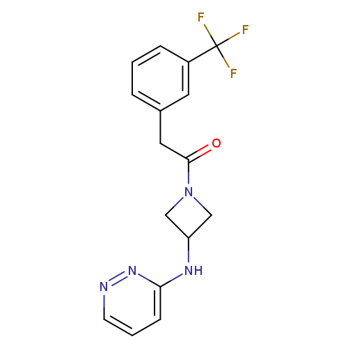 1-{3-[(pyridazin-3-yl)amino]azetidin-1-yl}-2-[3-(trifluoromethyl)phenyl]ethan-1-one