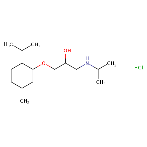 1-((2-Isopropyl-5-methylcyclohexyl)oxy)-3-(isopropylamino)propan-2-ol hydrochloride