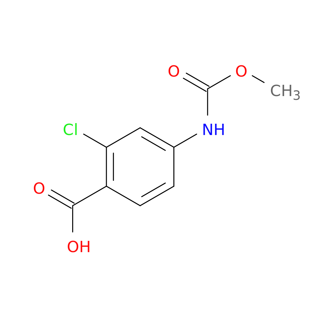 2-chloro-4-[(methoxycarbonyl)amino]benzoic acid