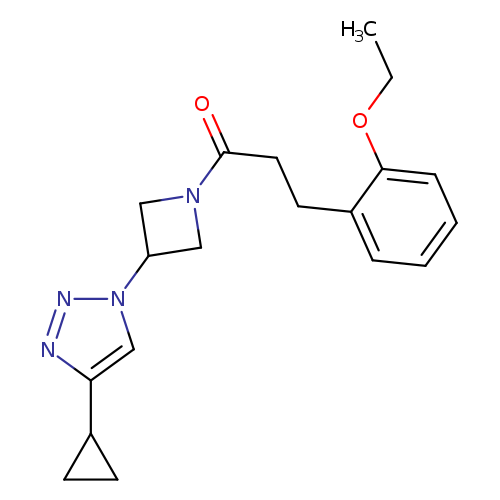 1-[3-(4-cyclopropyl-1H-1,2,3-triazol-1-yl)azetidin-1-yl]-3-(2-ethoxyphenyl)propan-1-one